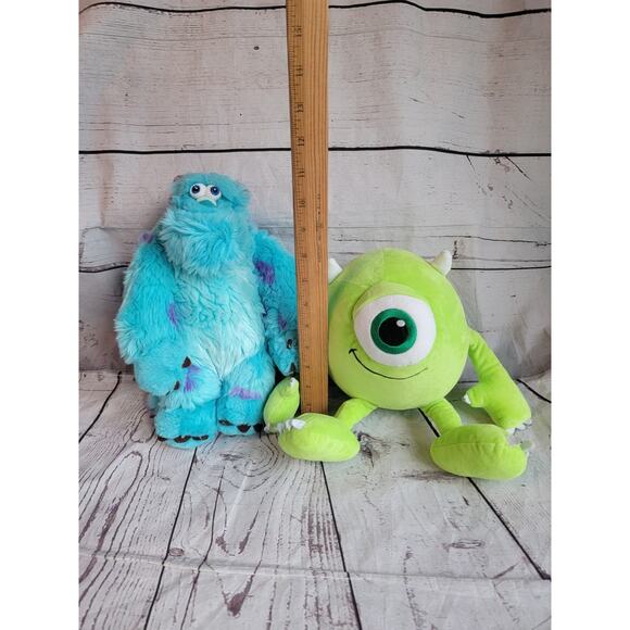 Monsters Inc. Sully & Mike Wazowski Stuffed Plush 15” Disney Store Pixar Set - Picture 2 of 9